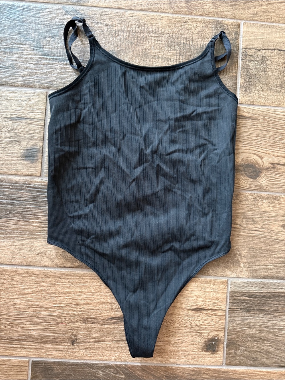 Lululemon Black Ribbed Tank Bodysuit